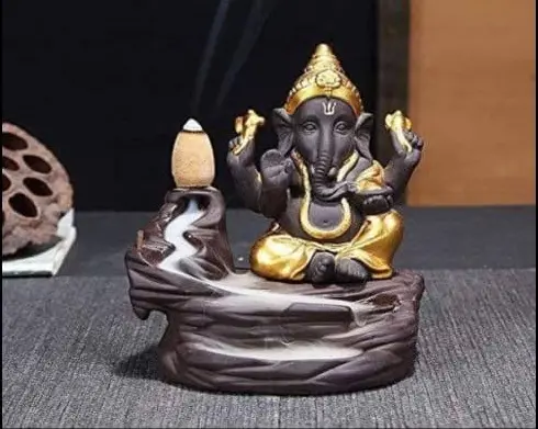  Lord Ganesha Backflow Incense Burner